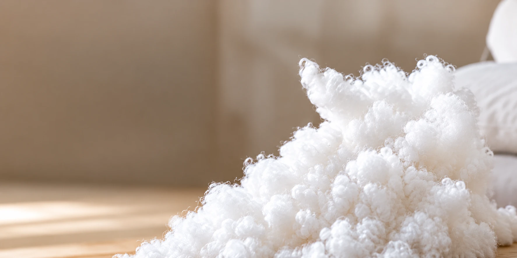 Soft polyester pillow fiber fill