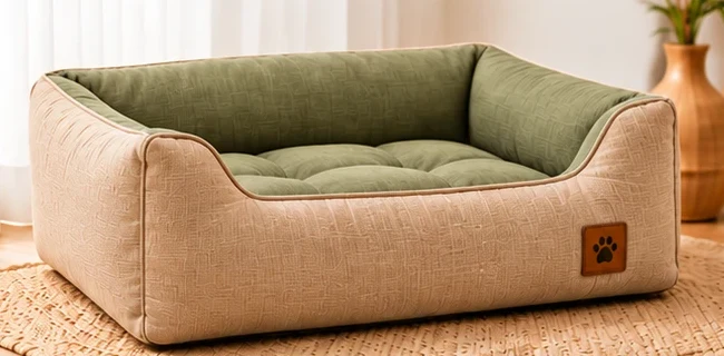 Bolster dog bed