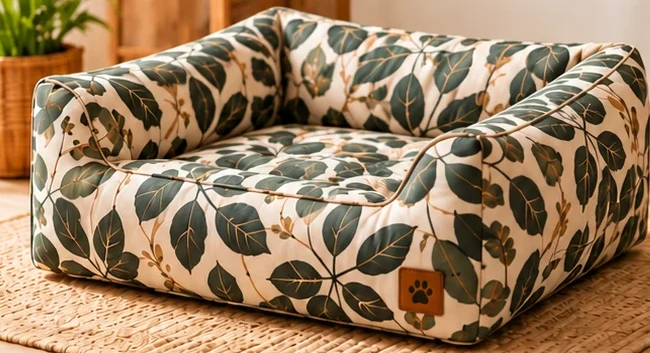 Custom printed dog bed